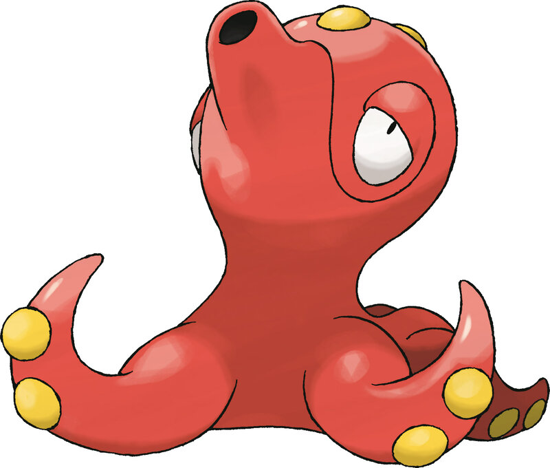 Red octopus-like creature