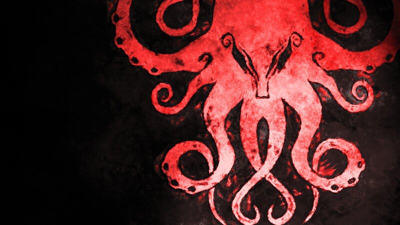 Red Octopus Symbol