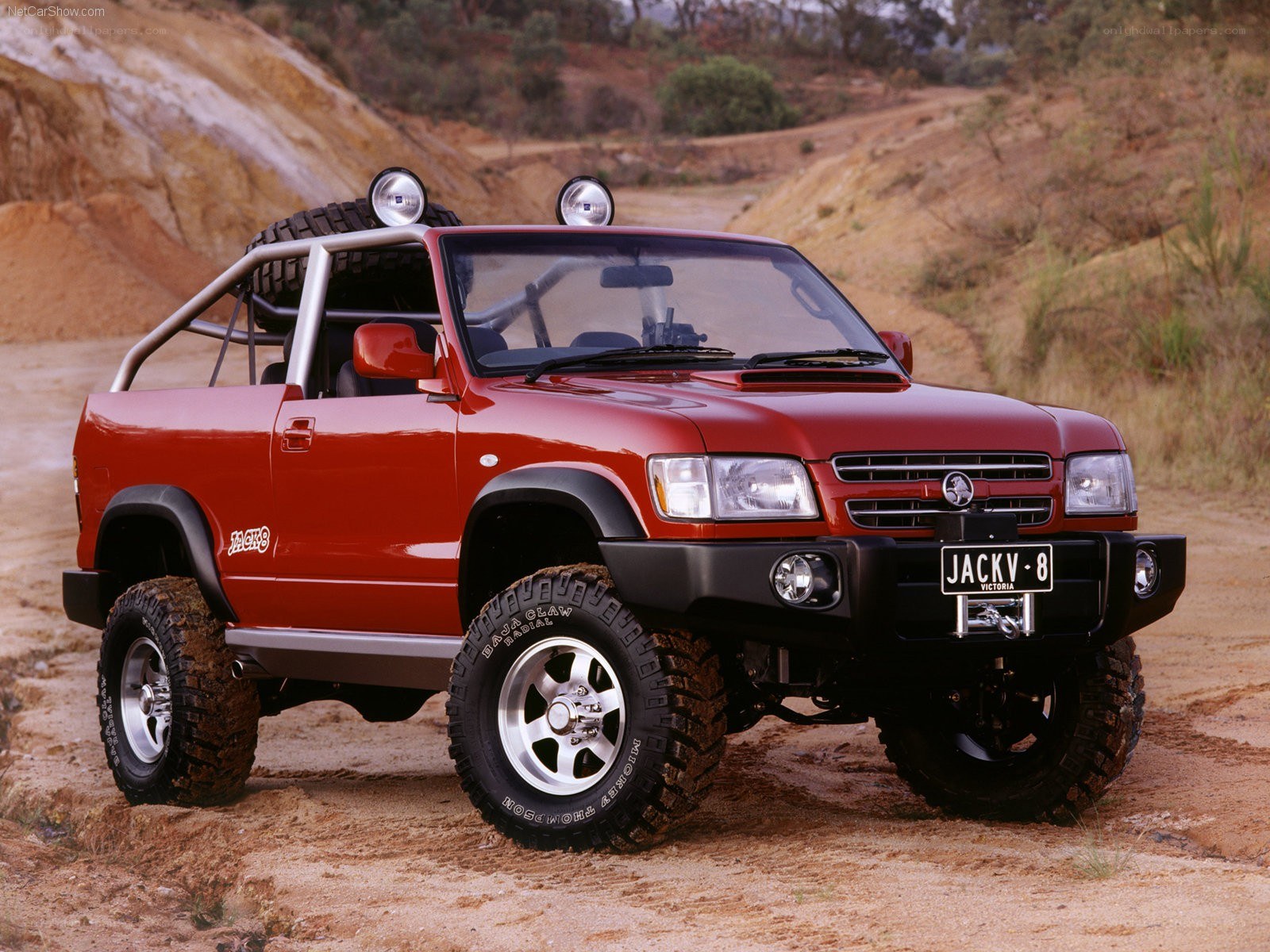 Red off-road concept vehicle