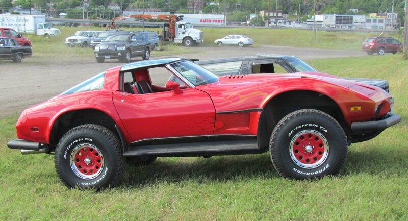 Red Off-road Corvette