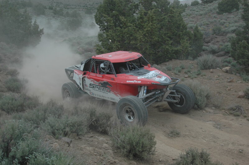 Red Off-road Vehicle — Action