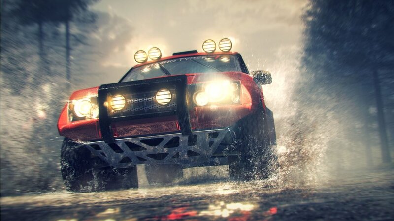 Red Off-road Vehicle — Dramatic, 3d Render