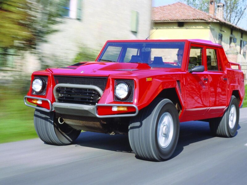Red Off-road Vehicle — Dynamic, Afternoon