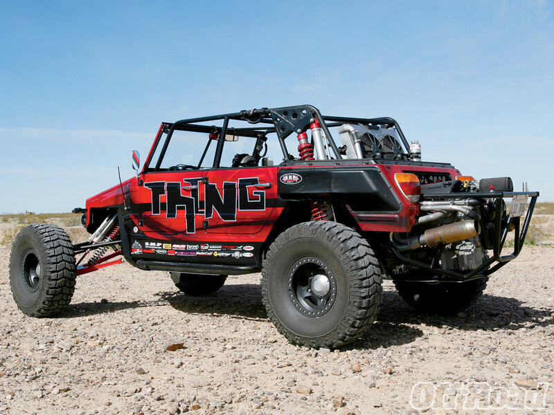 Red Off-road Vehicle — Outdoor, Afternoon
