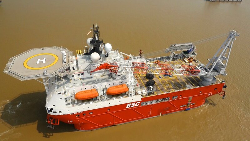 Red Offshore Vessel