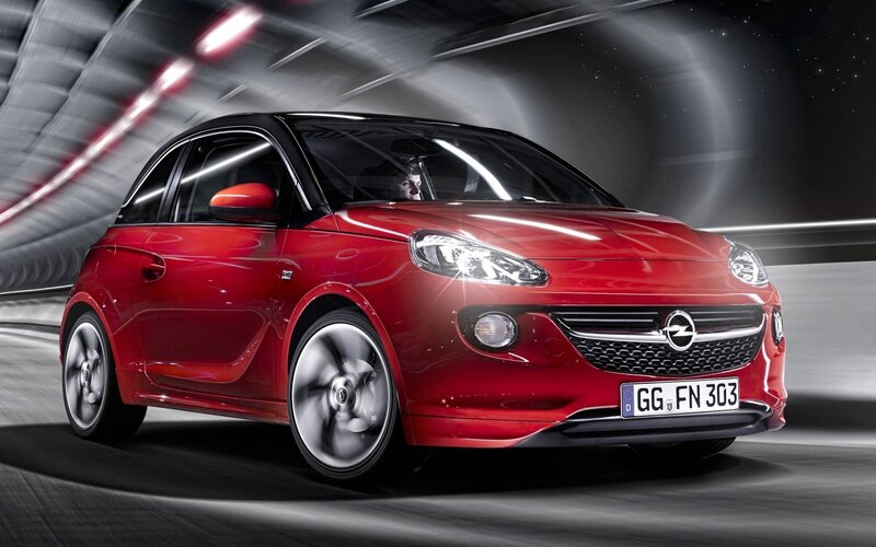 Red Opel Adam Car — Dynamic