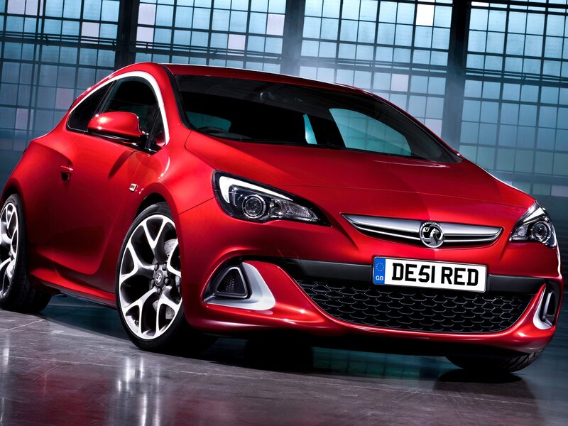 Red Opel Astra Car