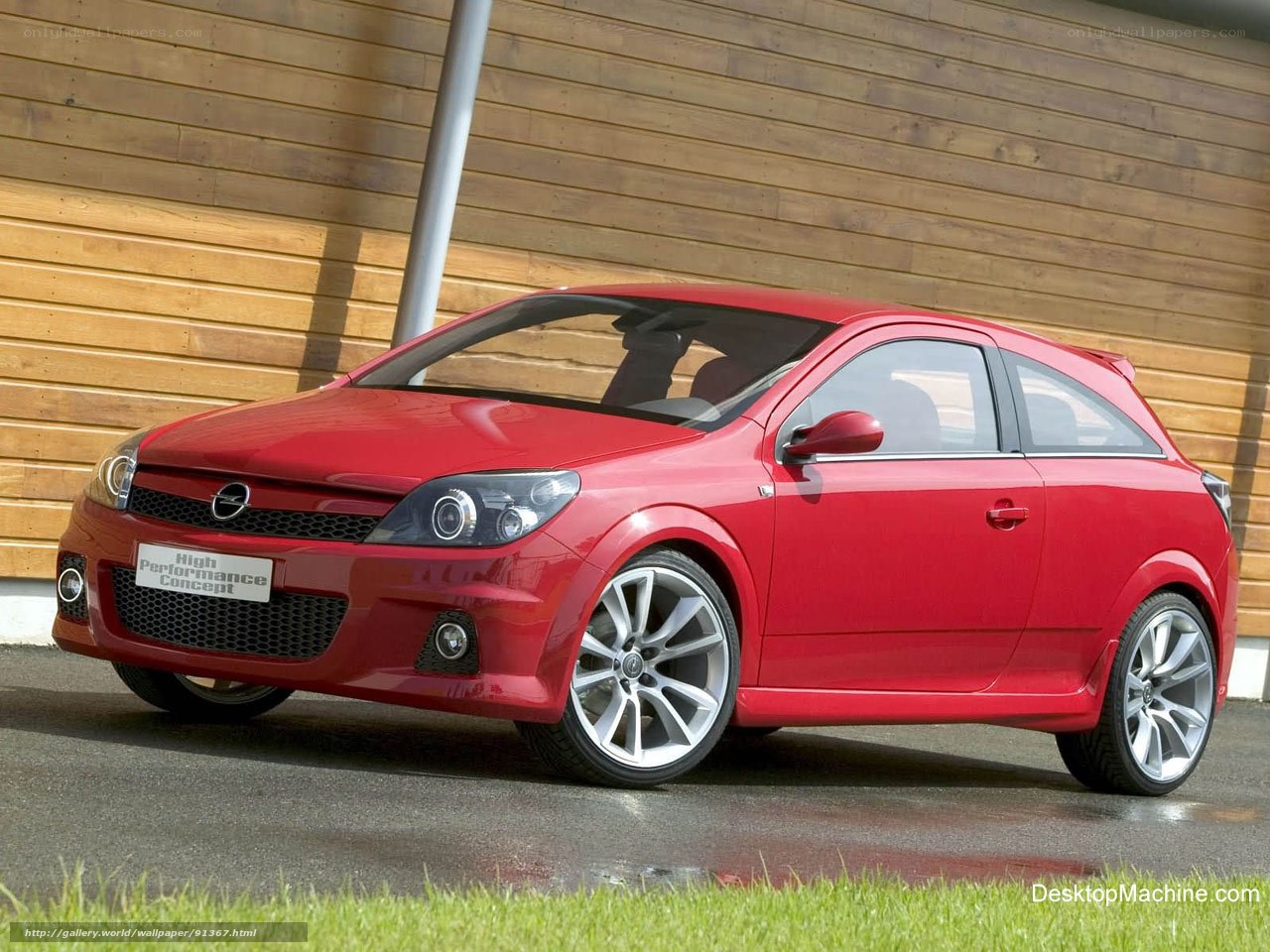 Red Opel Astra Concept