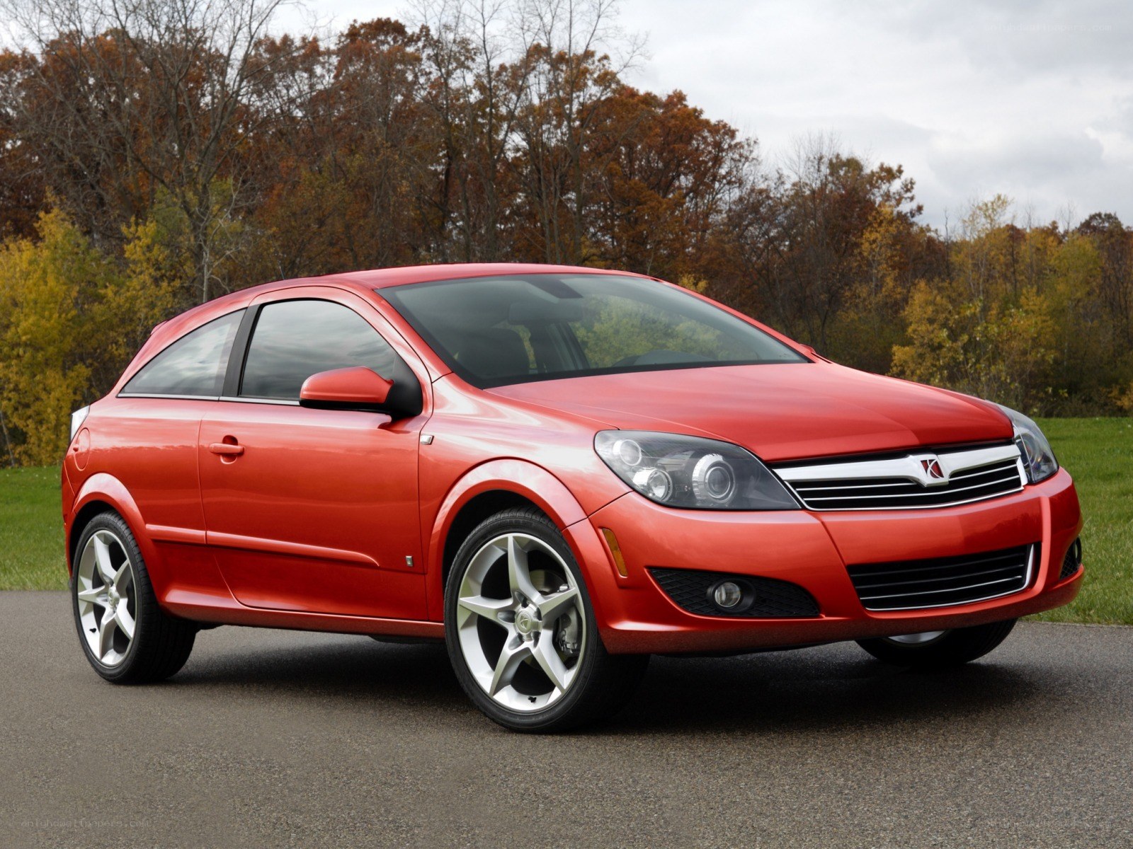 Red Opel Astra Coupe