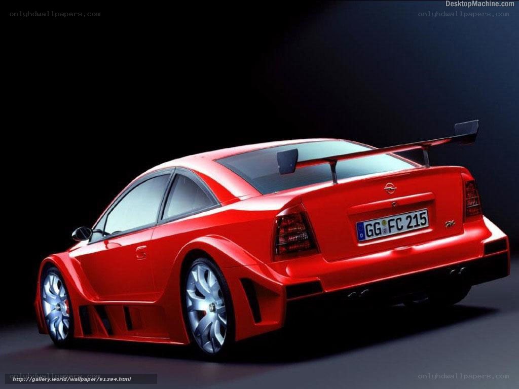red opel astra gtr