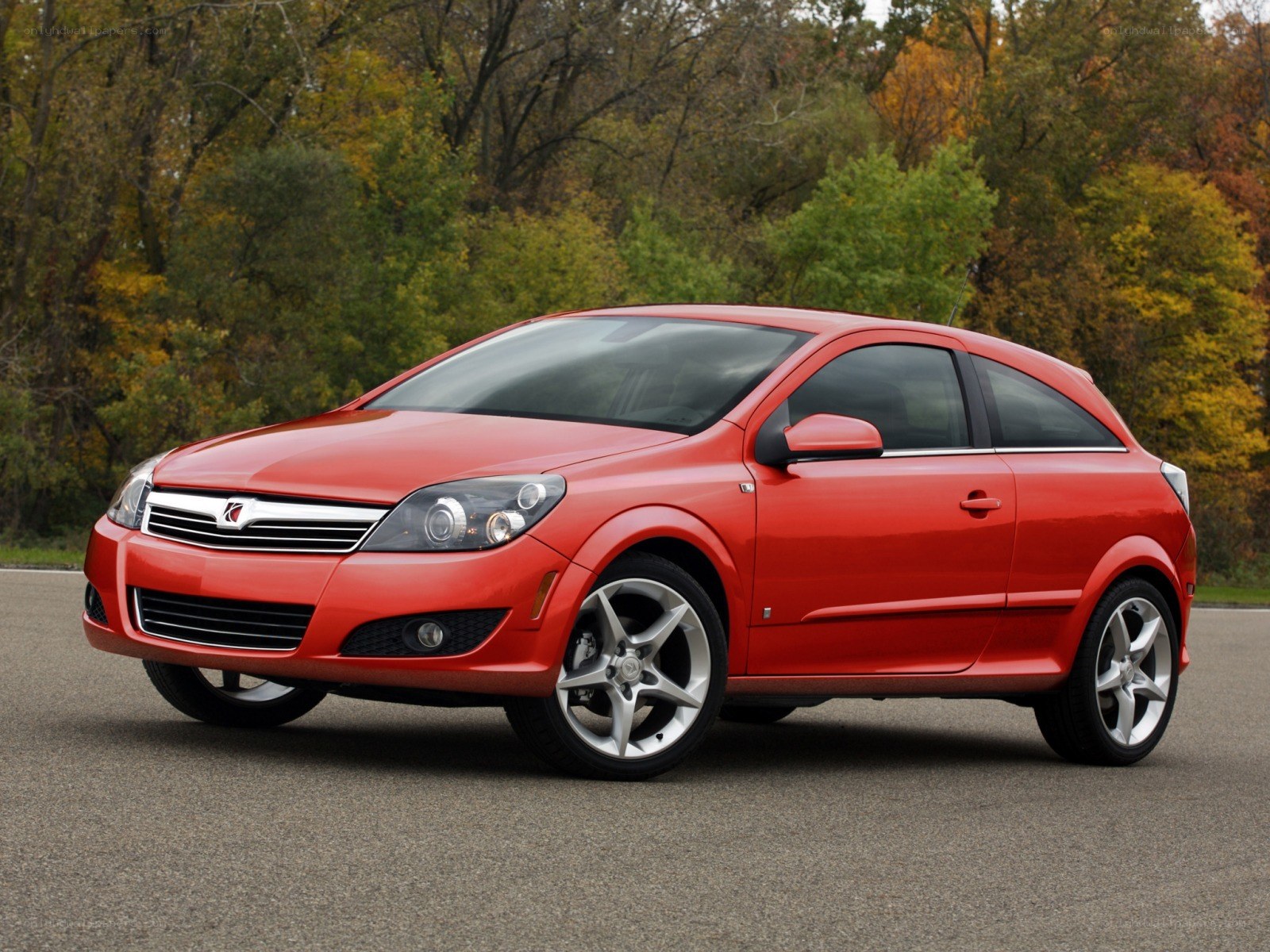 Red Opel Astra OPC