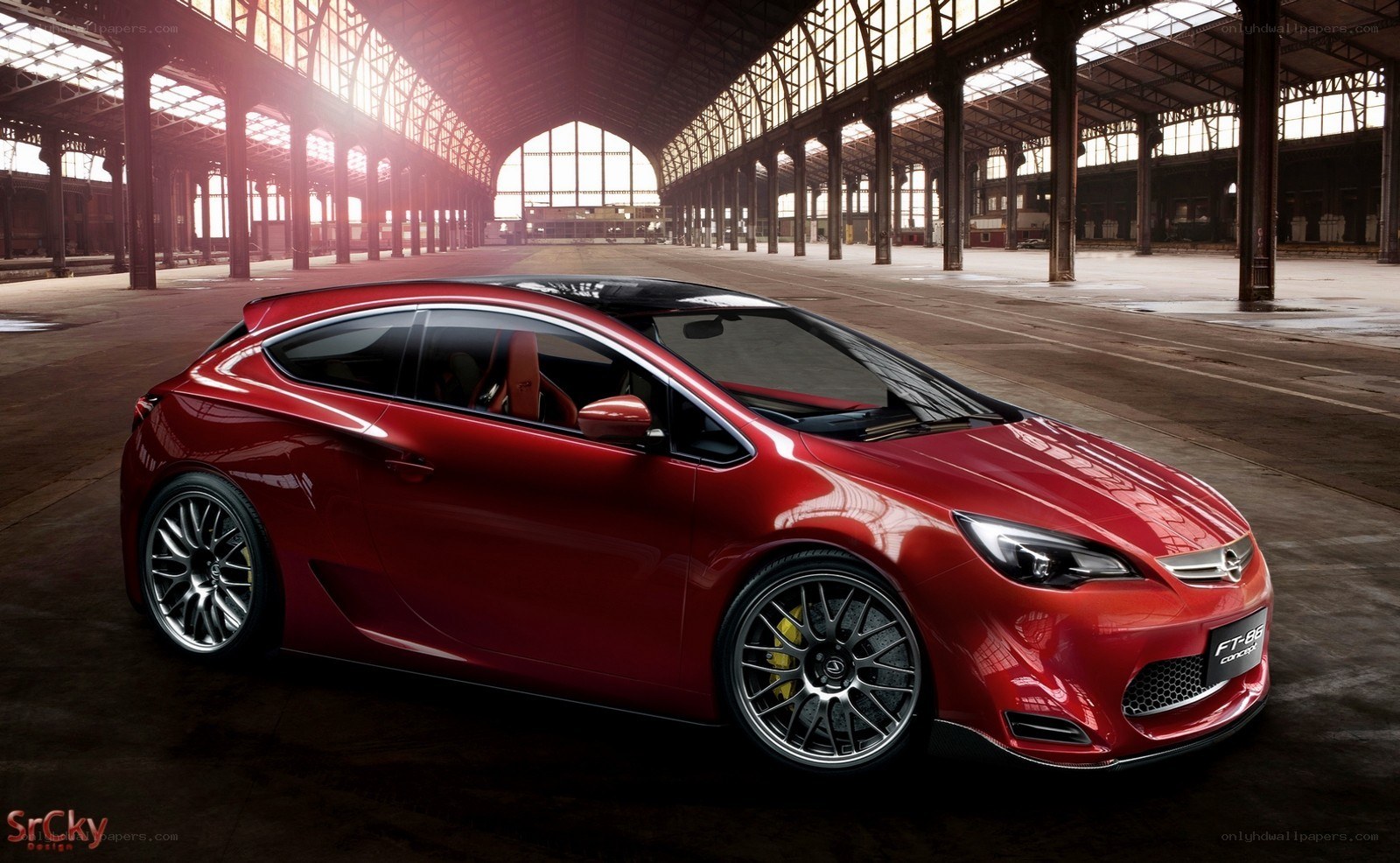 Red Opel concept car
