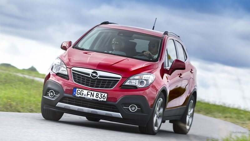 Red Opel Mokka Suv
