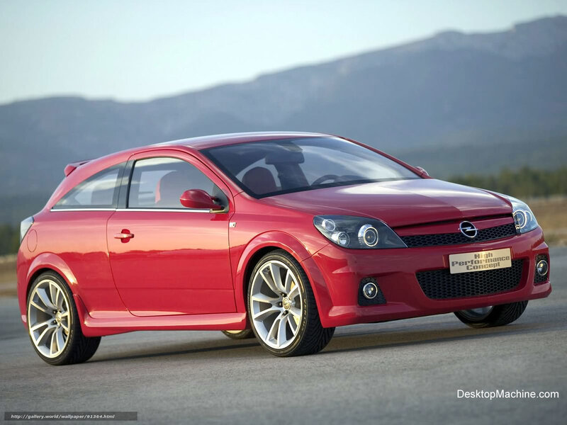 Red Opel performance concept car