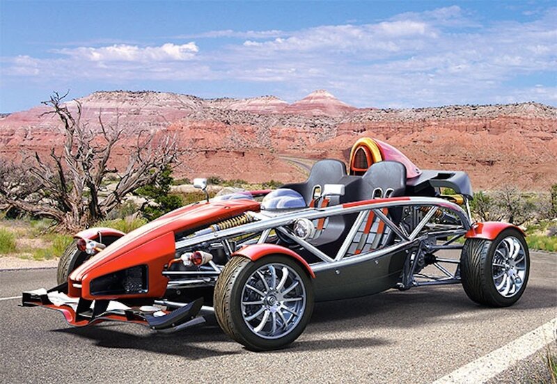 Red Open-wheel Car