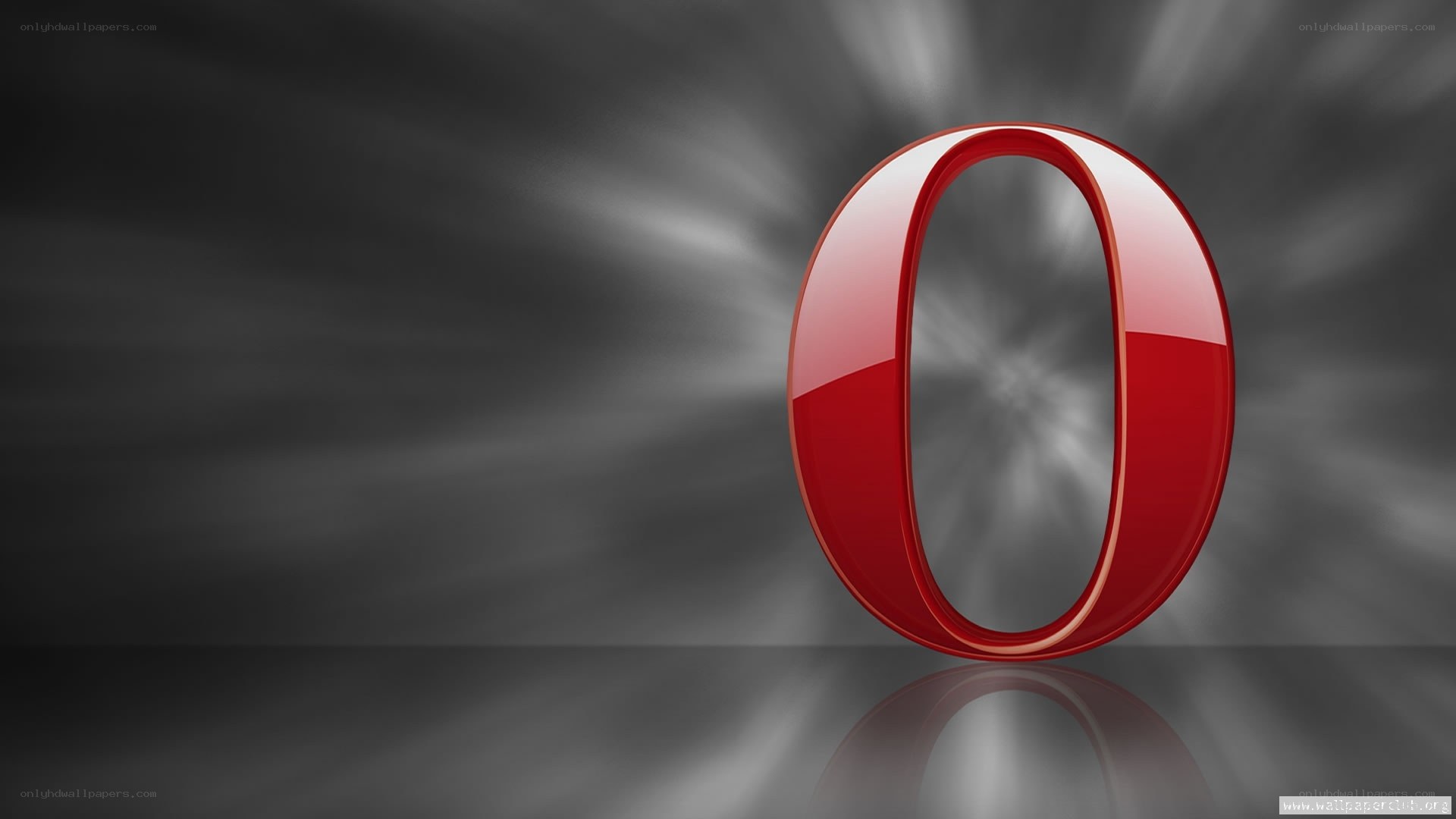 Red Opera logo on dark background