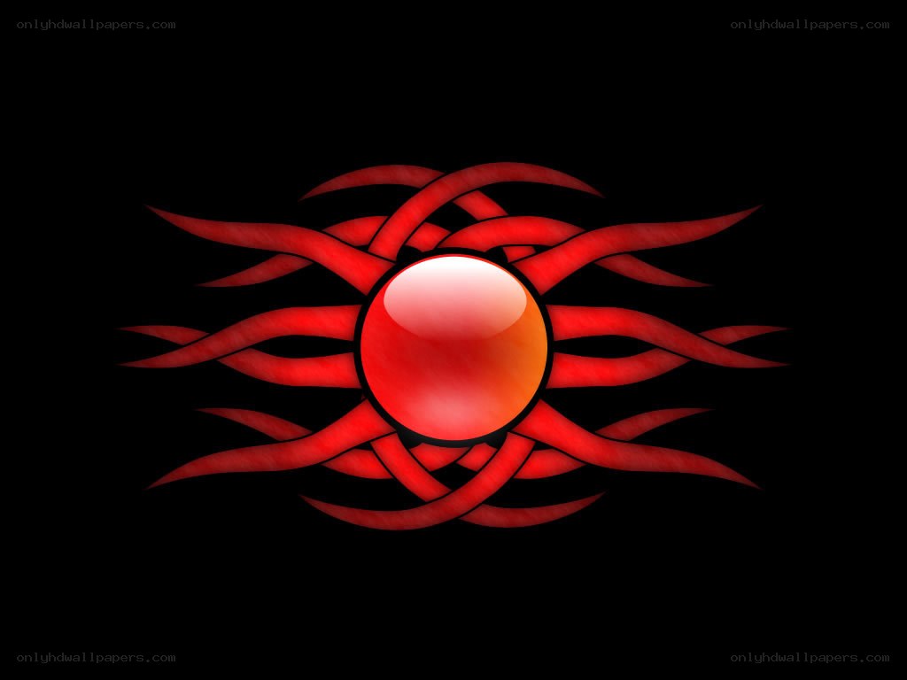 red orb with tendrils
