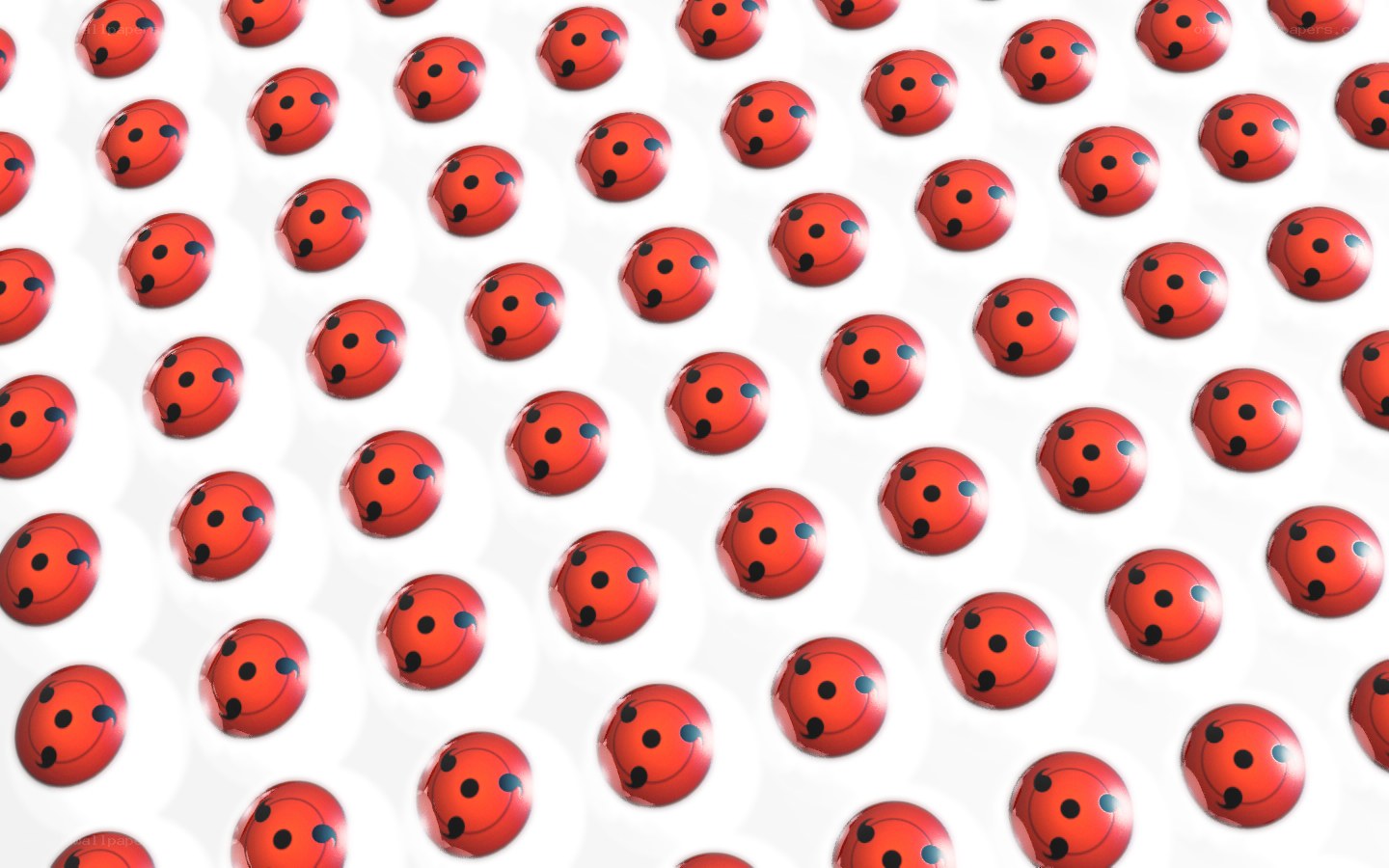 red orbs with black dots pattern
