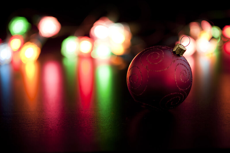 Red Ornament on Table