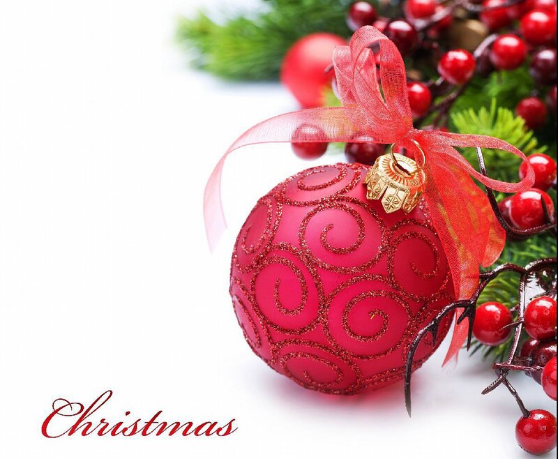 Red Ornament with Berries