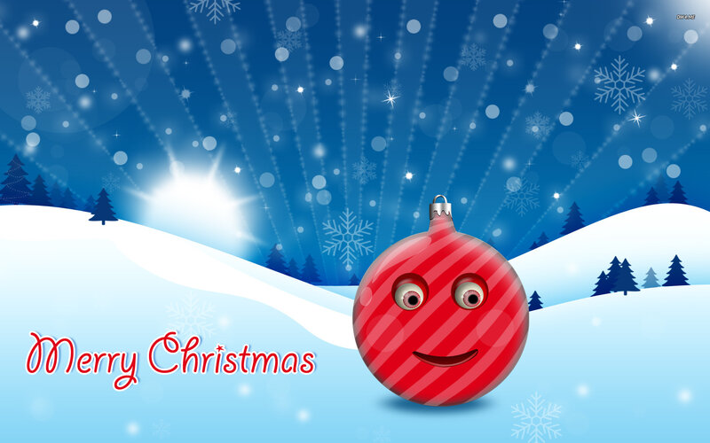 Red Ornament with Face