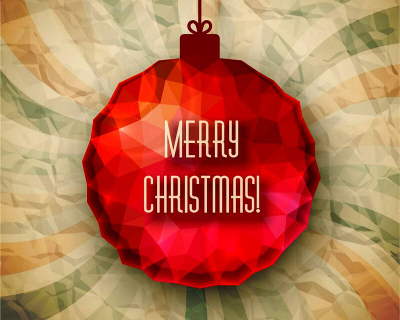 Red Ornament with Text