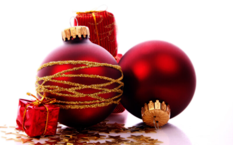 Red Ornaments and Gifts