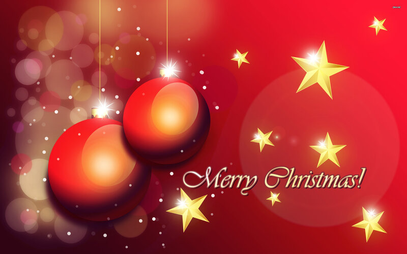 Red Ornaments and Stars