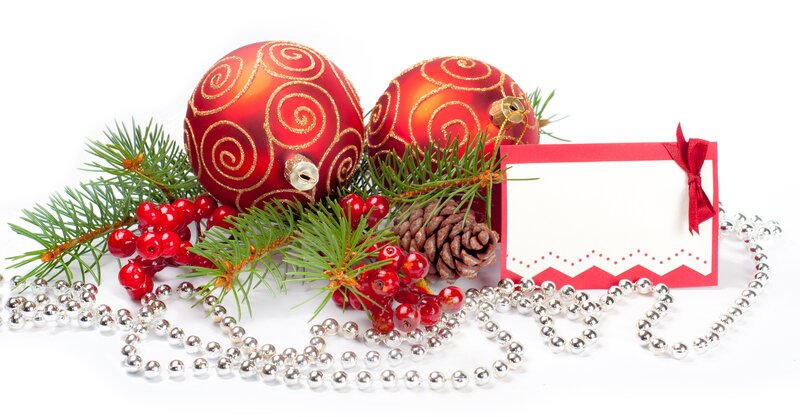 Red Ornaments with Berries