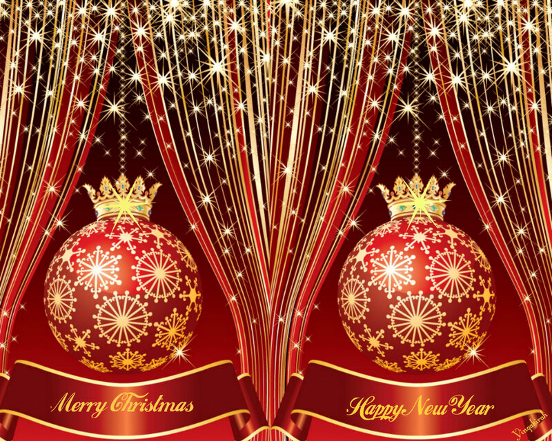 Red Ornaments with Crowns