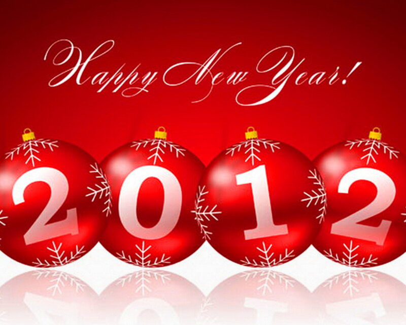 Red Ornaments with Numbers — Festive