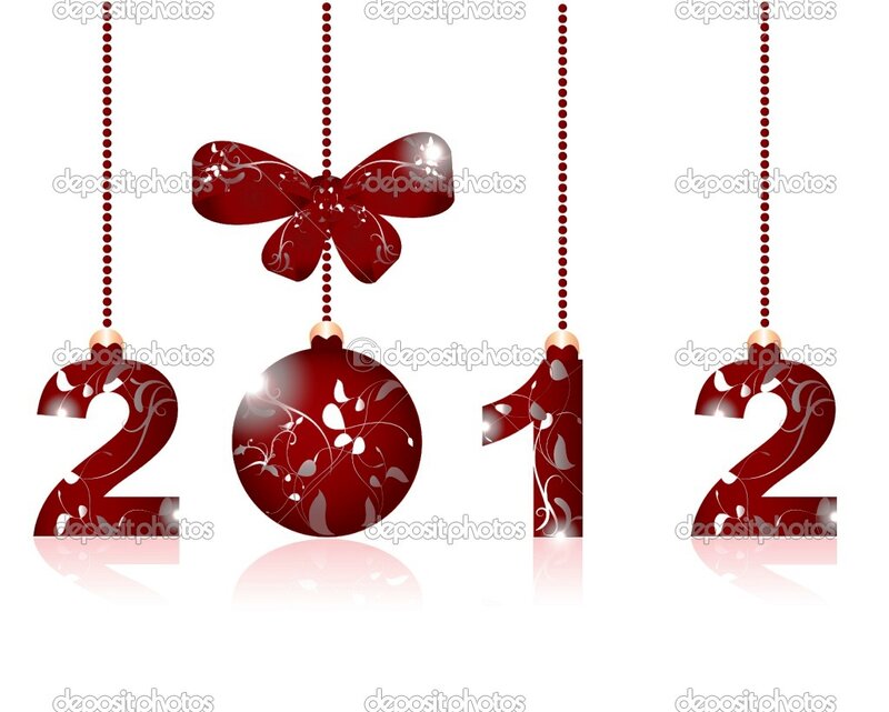 Red Ornaments with Numbers