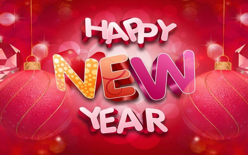 Red Ornaments with Text
