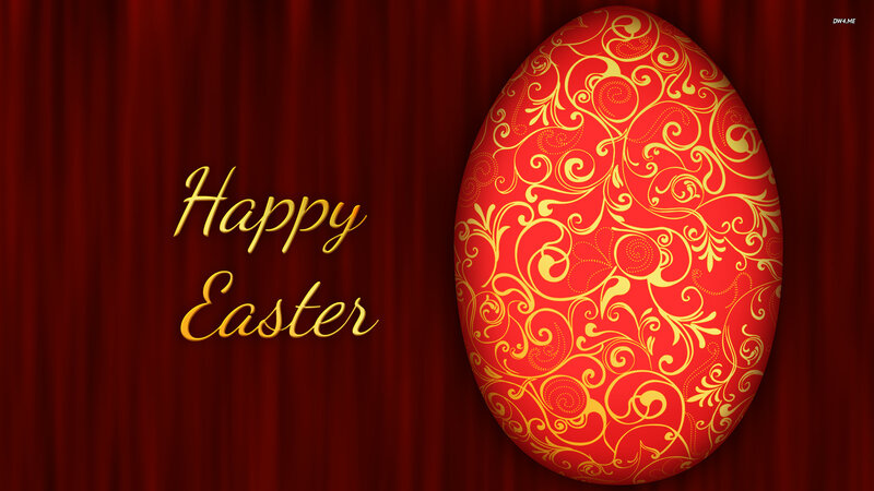 Red Ornate Easter Egg