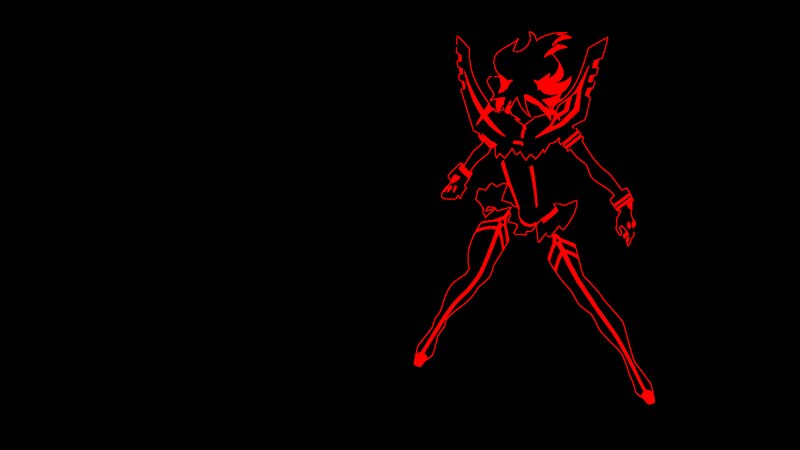 Red Outline of a Character