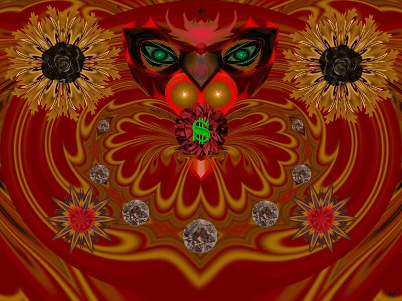 Red Owl with Dollar Sign