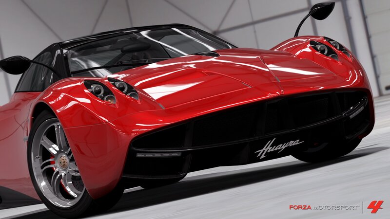 Red Pagani Huayra Car — Dynamic