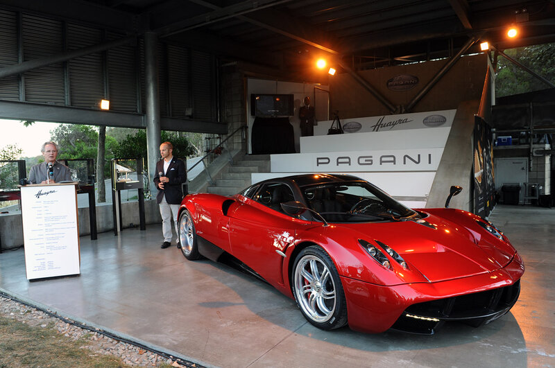 Red Pagani Huayra Car