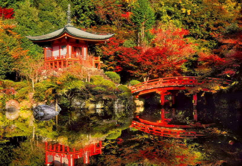 Red Pagoda and Bridge