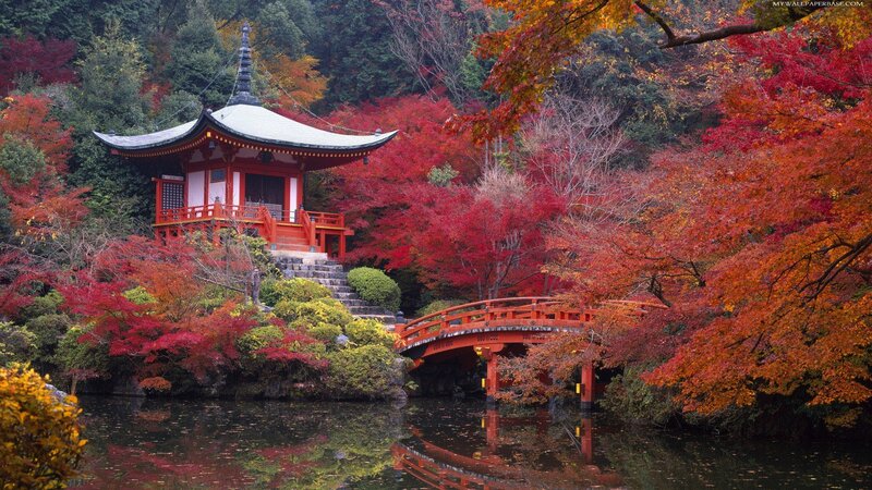Red Pagoda in Autumn