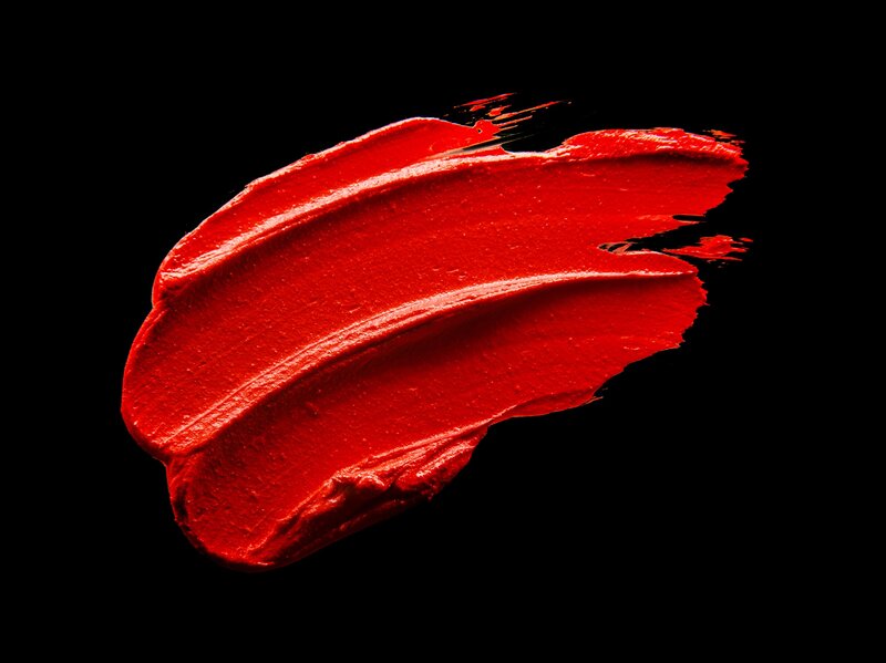 Red Paint Stroke — Dramatic