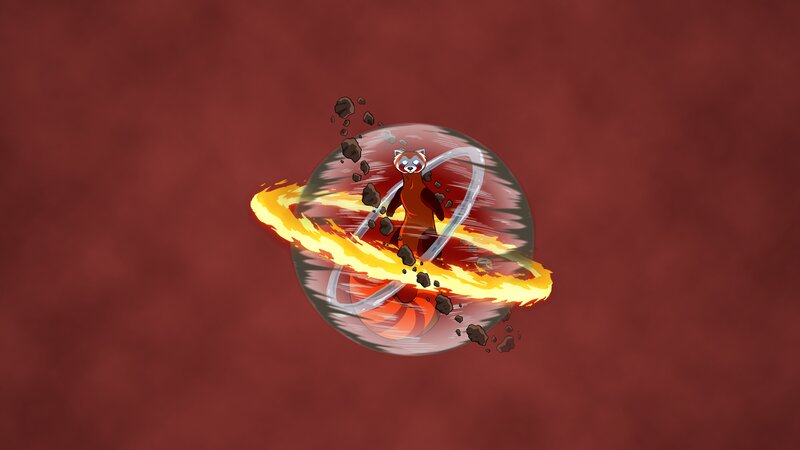 Red Panda in Bubble