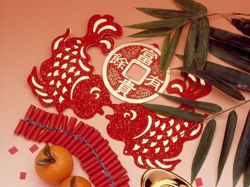 Red Paper Cutouts