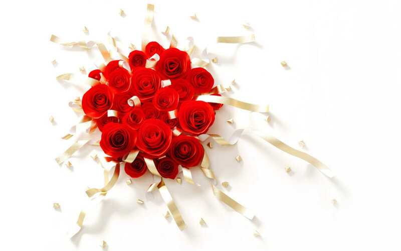 Red Paper Roses Bouquet