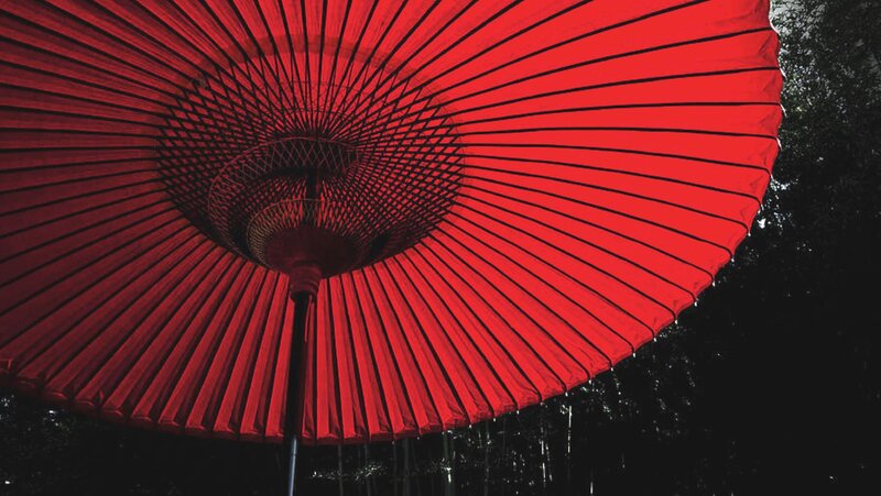 Red Paper Umbrella — Dramatic