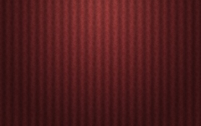 red patterned curtain