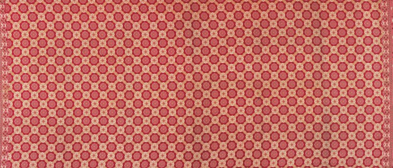 Red Patterned Fabric — Calm