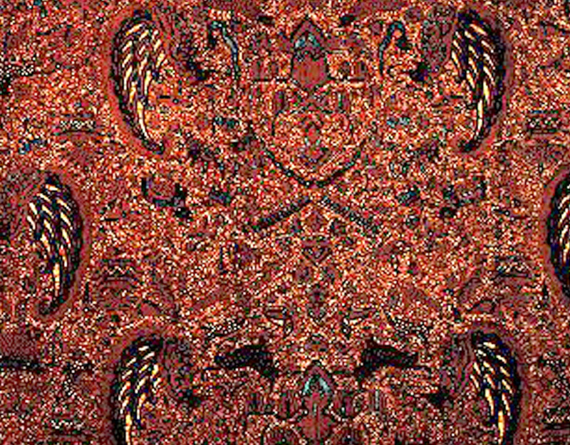 Red Patterned Fabric