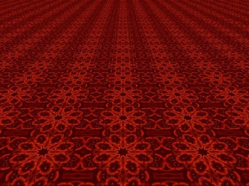 Red Patterned Floor