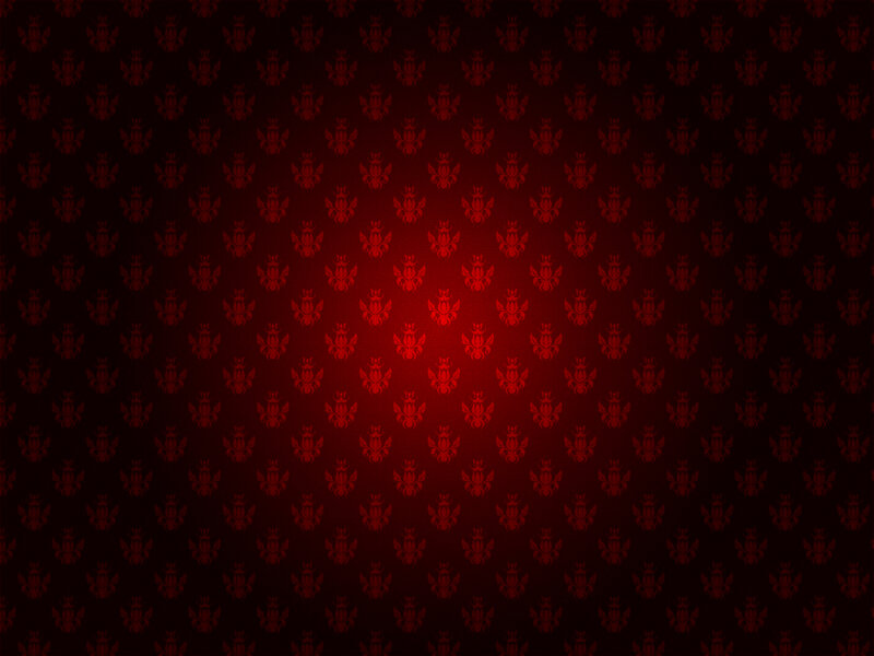 Red Patterned Wallpaper — Dark